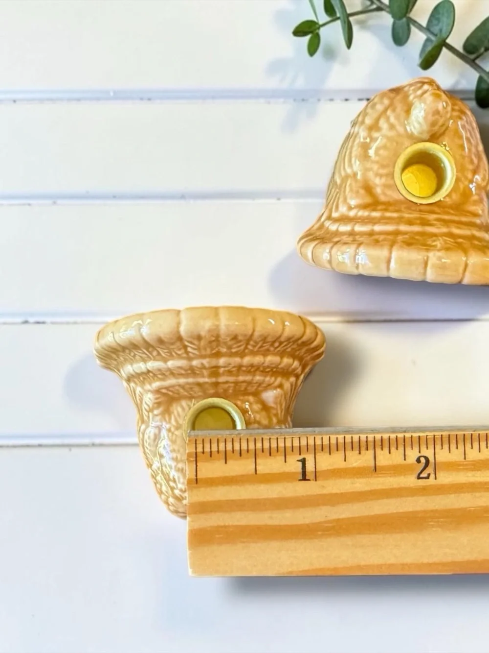 HMK Turkey Ceramic Candlestick Holders Set of 2 Thanksgiving Decor